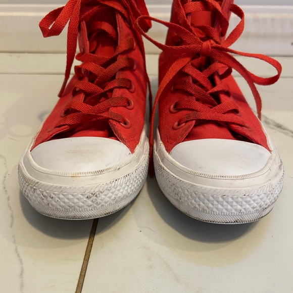 Converse Chuck Taylor 11 High Top Red Sz 8 - Picture 9 of 11